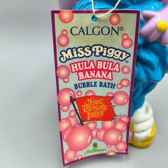 Muppets Miss Piggy Hula Bula Banana Bubble Bath Soakie Calgon Treasure Island - Picture 2 of 8